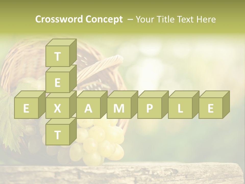 Wholesome Basket Closeup PowerPoint Template