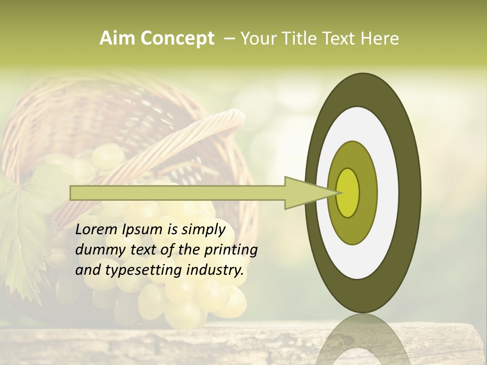 Wholesome Basket Closeup PowerPoint Template