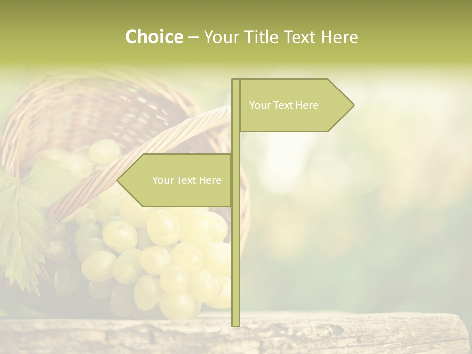 Wholesome Basket Closeup PowerPoint Template
