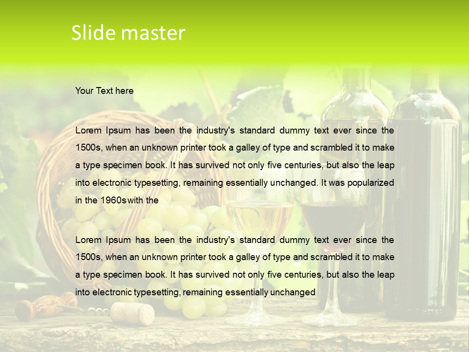 Natural Bunch Background PowerPoint Template