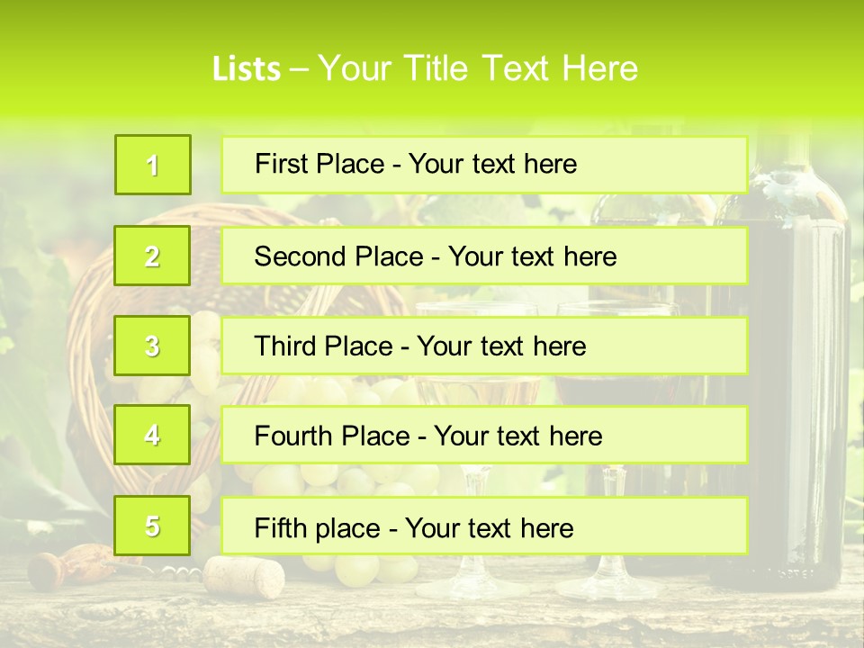 Natural Bunch Background PowerPoint Template