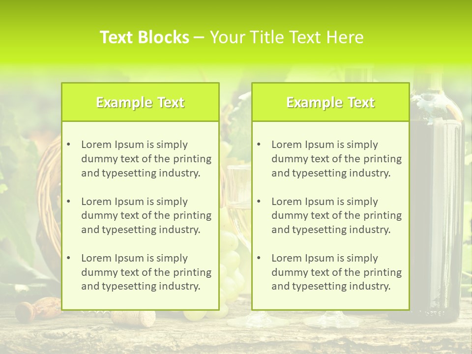 Natural Bunch Background PowerPoint Template