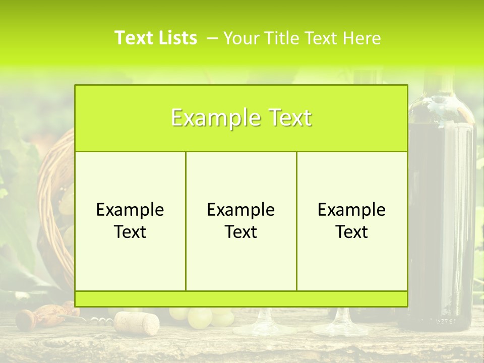 Natural Bunch Background PowerPoint Template