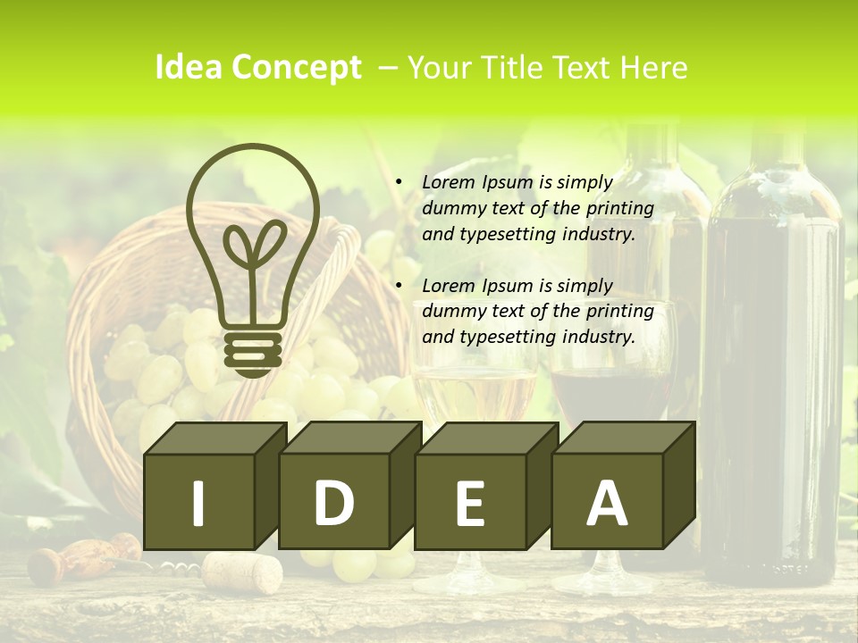 Natural Bunch Background PowerPoint Template