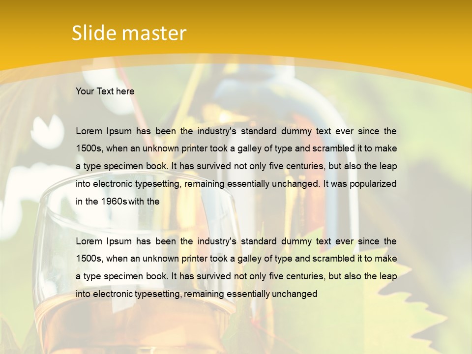 Harvest Vertical Plant PowerPoint Template