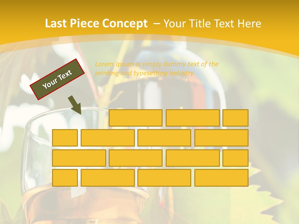 Harvest Vertical Plant PowerPoint Template