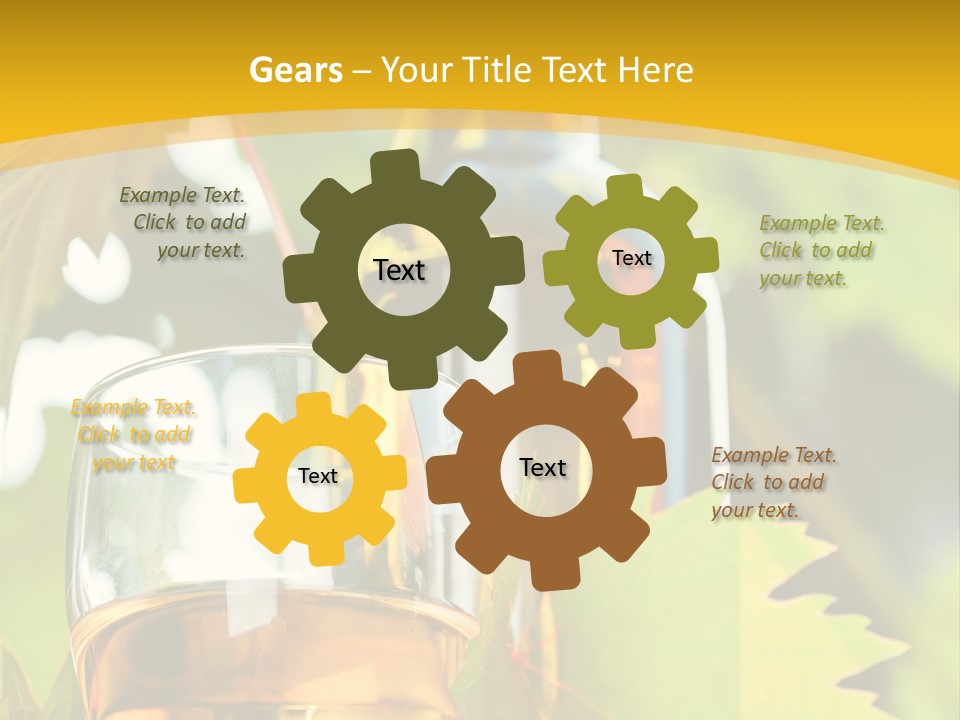 Harvest Vertical Plant PowerPoint Template