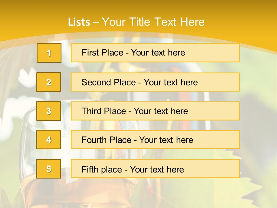 Harvest Vertical Plant PowerPoint Template