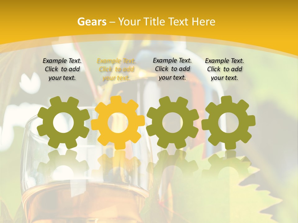 Harvest Vertical Plant PowerPoint Template