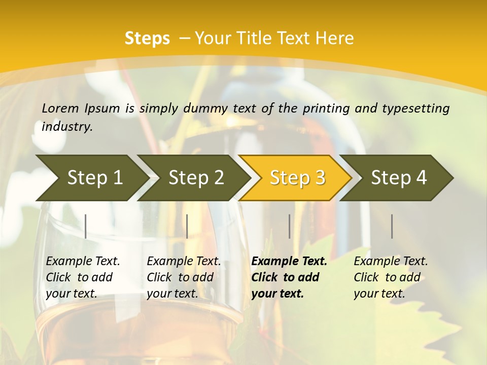 Harvest Vertical Plant PowerPoint Template