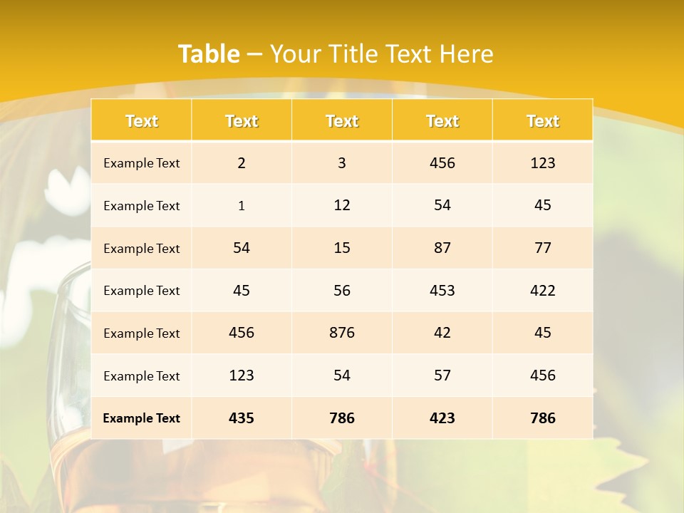 Harvest Vertical Plant PowerPoint Template