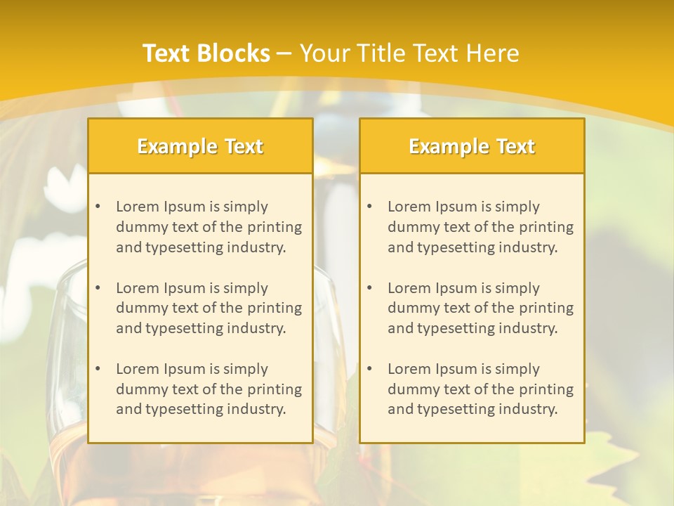 Harvest Vertical Plant PowerPoint Template