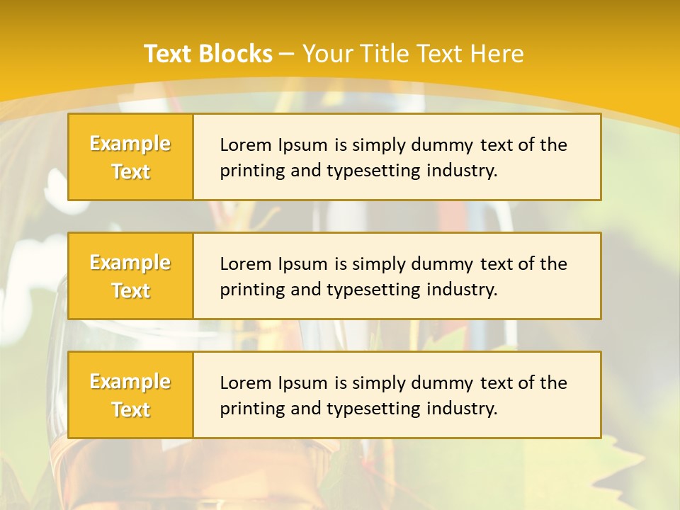 Harvest Vertical Plant PowerPoint Template