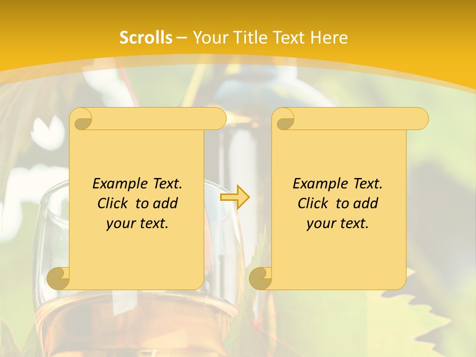 Harvest Vertical Plant PowerPoint Template
