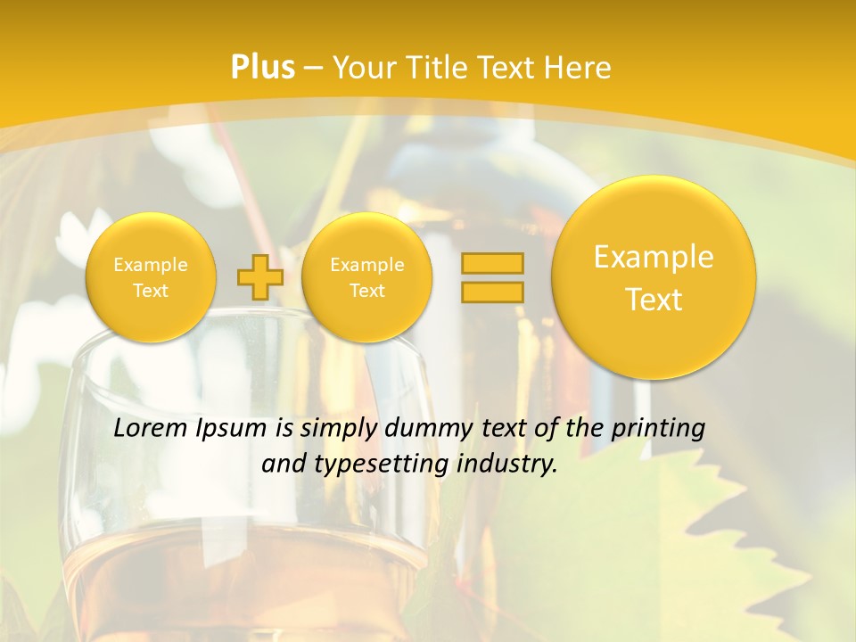 Harvest Vertical Plant PowerPoint Template