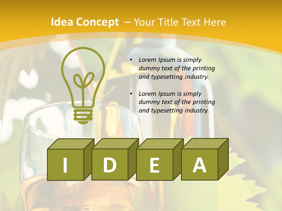 Harvest Vertical Plant PowerPoint Template