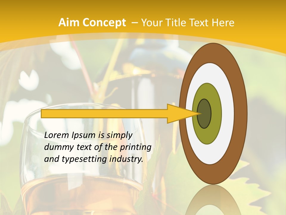 Harvest Vertical Plant PowerPoint Template