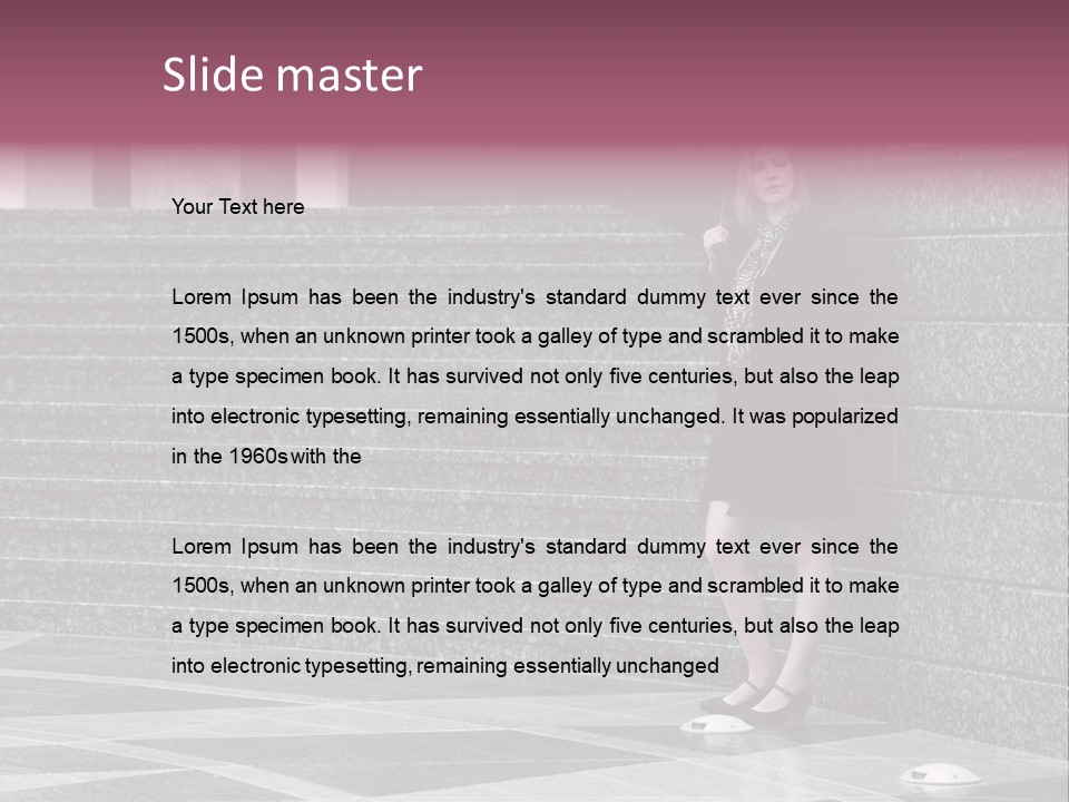 Beautiful Lonely Pensive PowerPoint Template