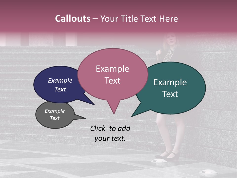 Beautiful Lonely Pensive PowerPoint Template