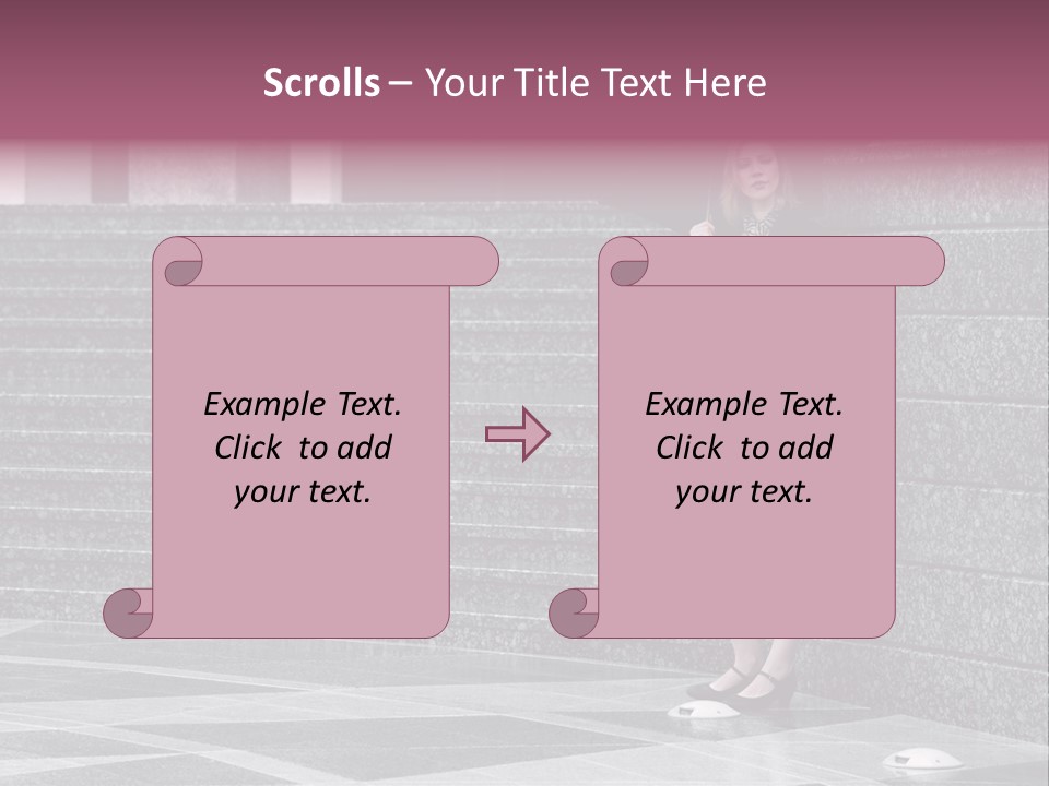 Beautiful Lonely Pensive PowerPoint Template