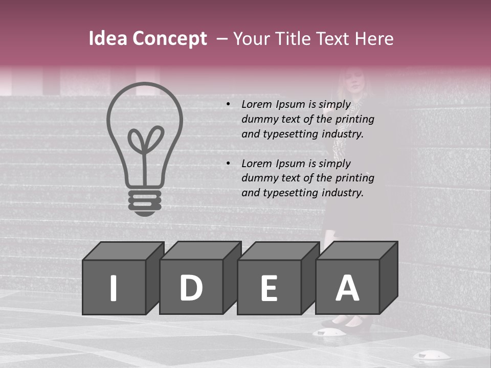 Beautiful Lonely Pensive PowerPoint Template