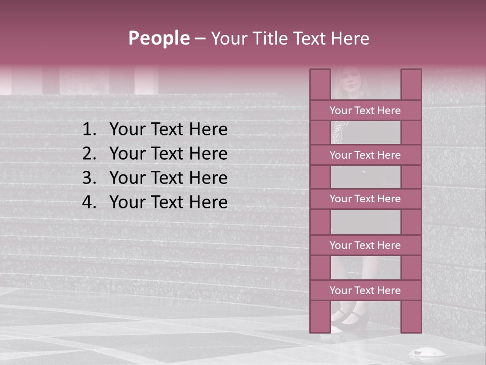 Beautiful Lonely Pensive PowerPoint Template