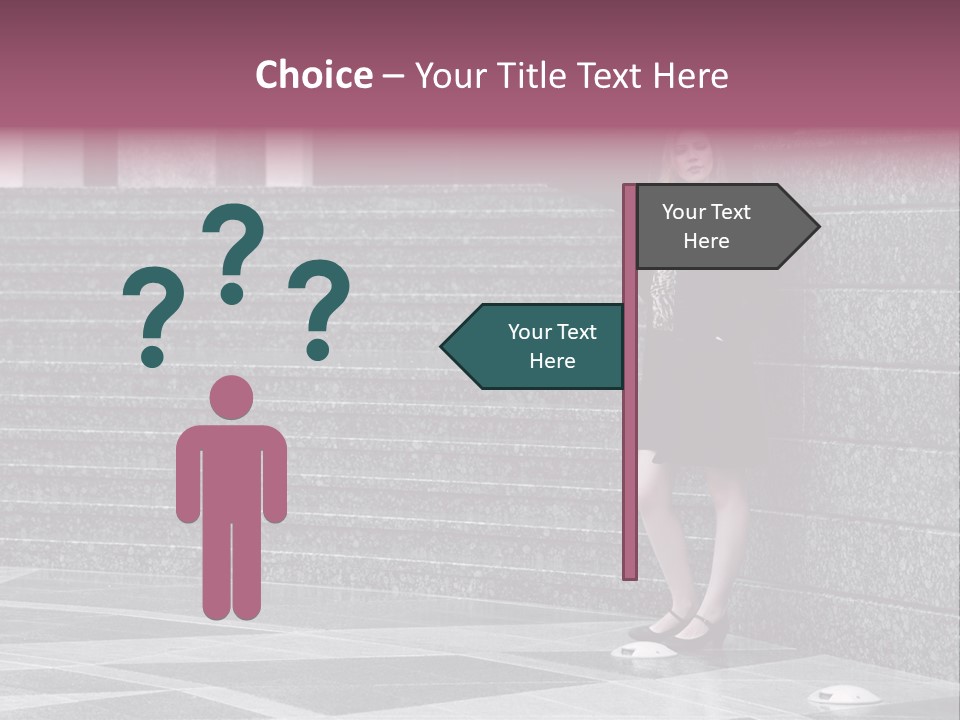 Beautiful Lonely Pensive PowerPoint Template