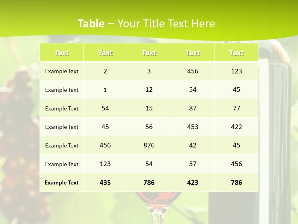 Food Glass Sweet PowerPoint Template