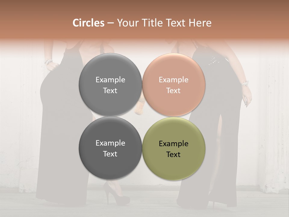 Twins Dress Long PowerPoint Template