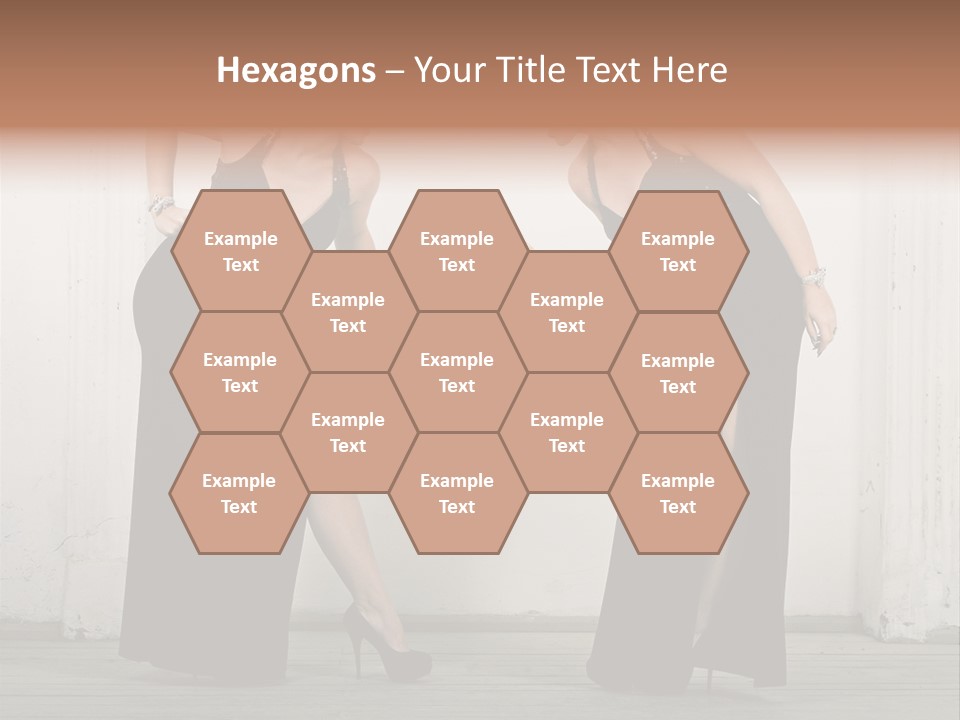 Twins Dress Long PowerPoint Template