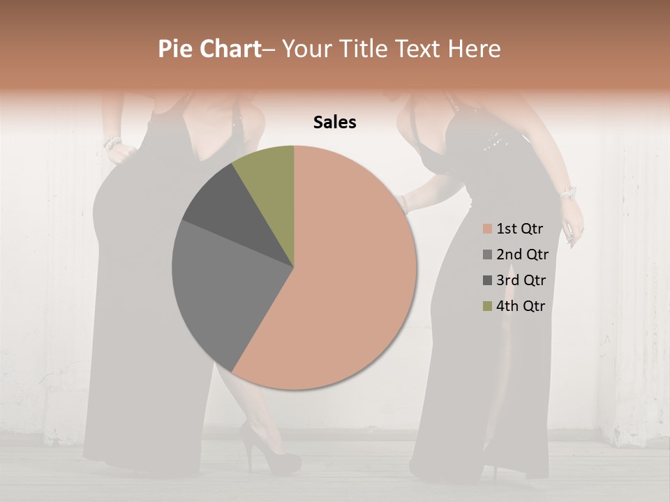 Twins Dress Long PowerPoint Template