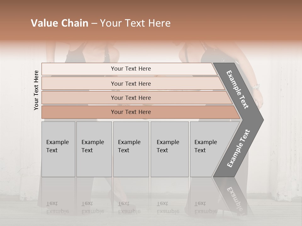 Twins Dress Long PowerPoint Template