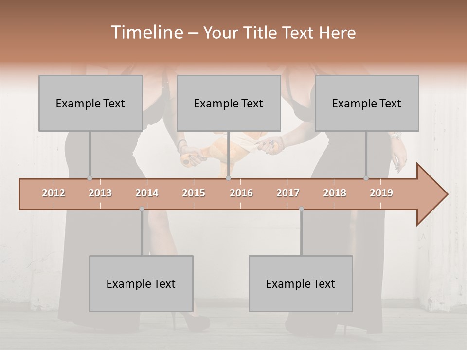 Twins Dress Long PowerPoint Template