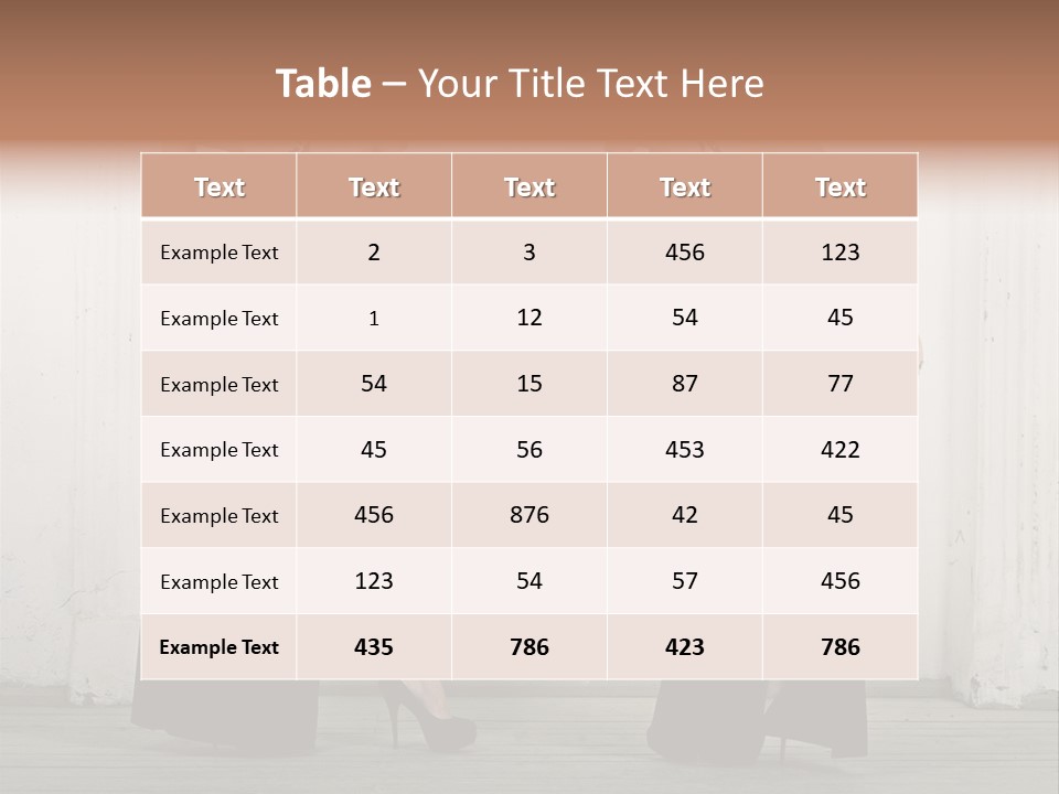 Twins Dress Long PowerPoint Template