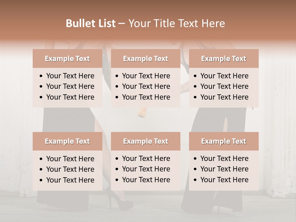 Twins Dress Long PowerPoint Template