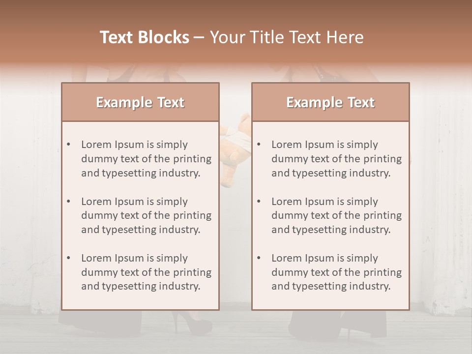 Twins Dress Long PowerPoint Template