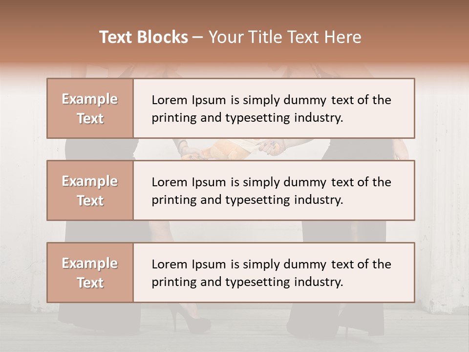 Twins Dress Long PowerPoint Template