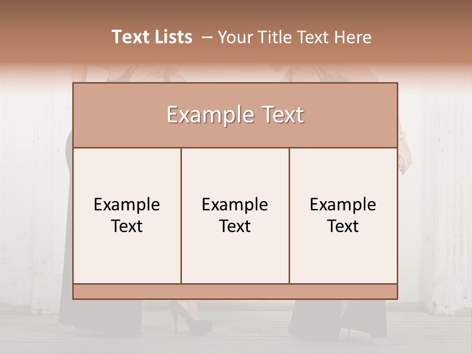 Twins Dress Long PowerPoint Template