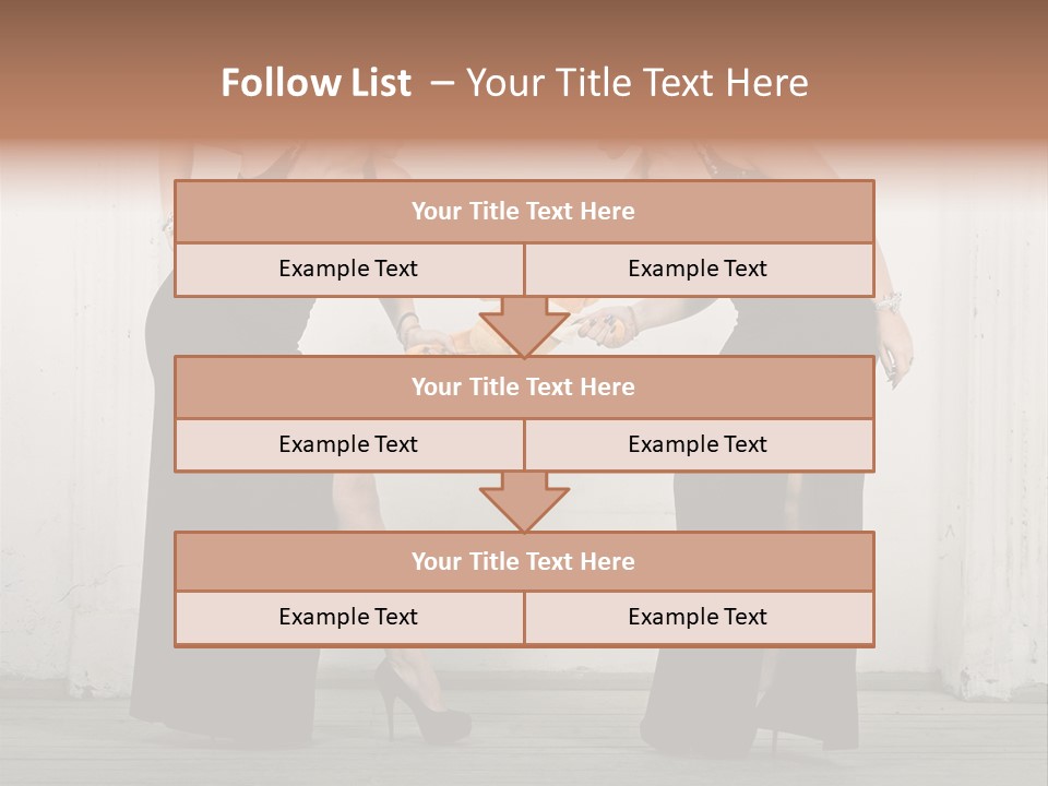 Twins Dress Long PowerPoint Template