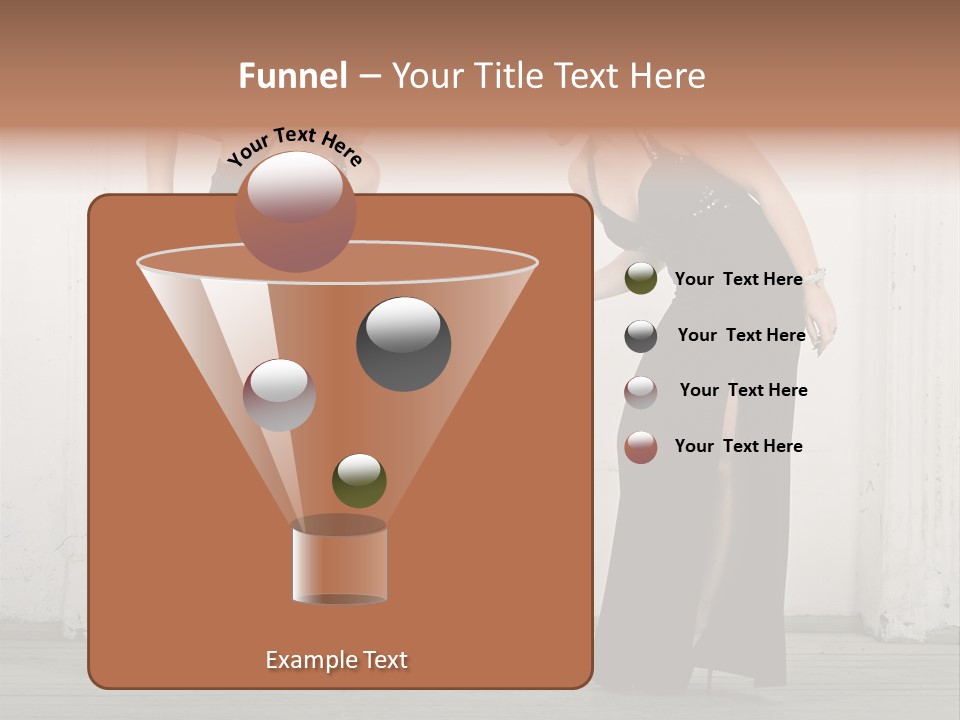 Twins Dress Long PowerPoint Template