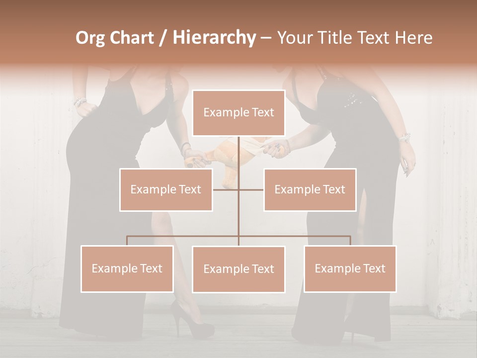 Twins Dress Long PowerPoint Template