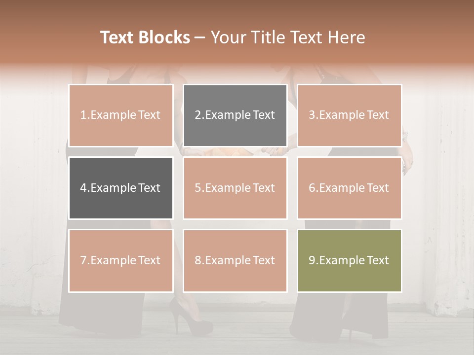 Twins Dress Long PowerPoint Template