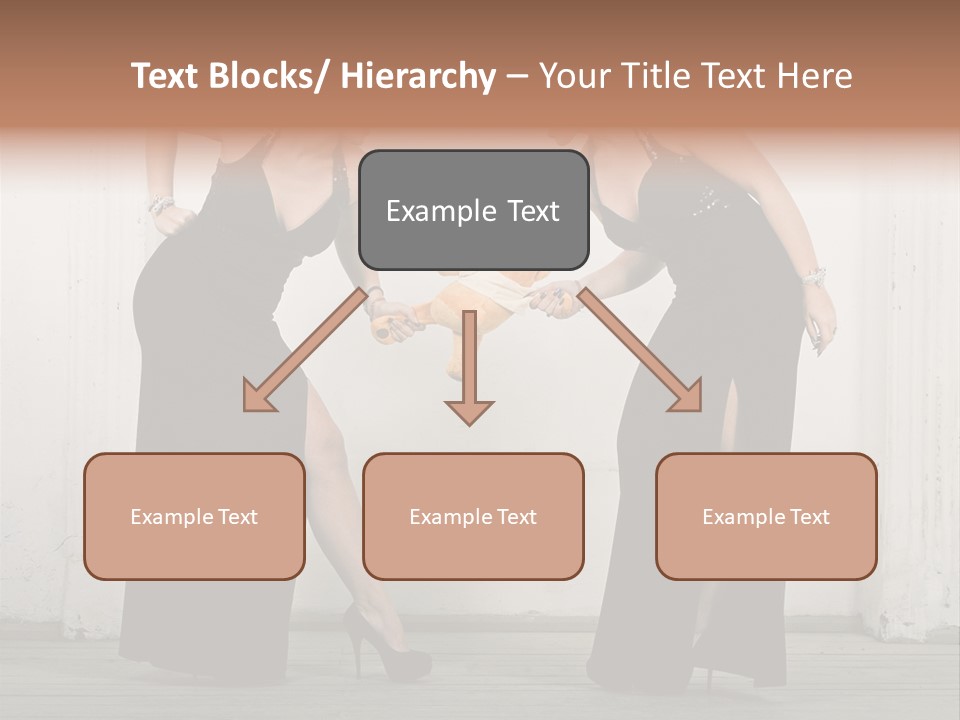 Twins Dress Long PowerPoint Template
