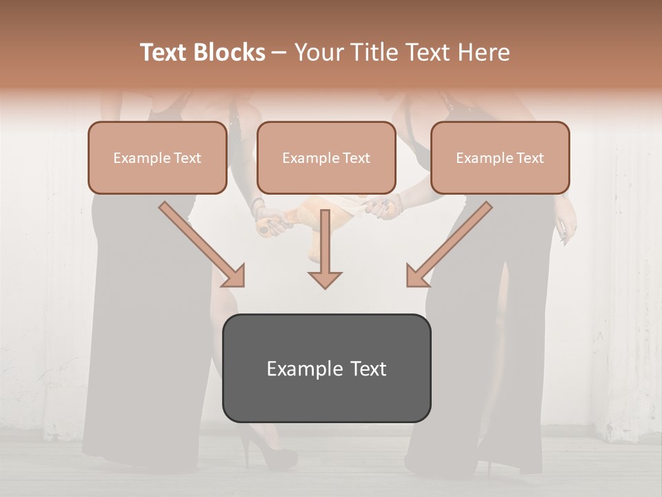 Twins Dress Long PowerPoint Template
