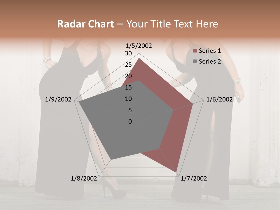 Twins Dress Long PowerPoint Template