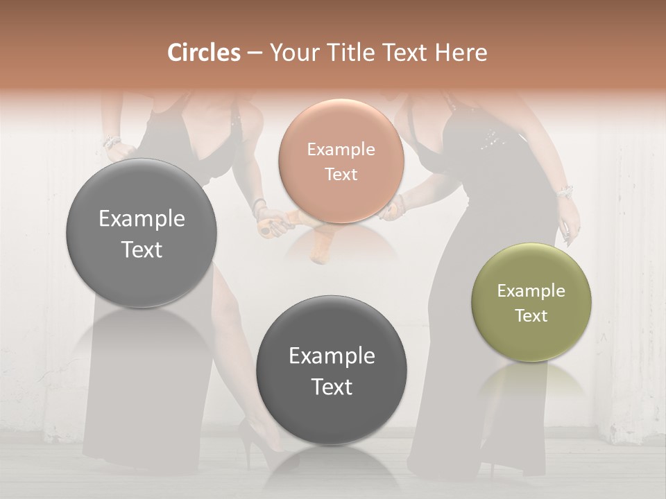 Twins Dress Long PowerPoint Template