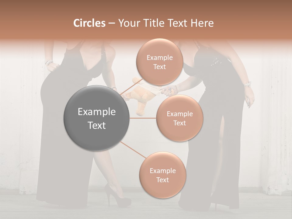 Twins Dress Long PowerPoint Template