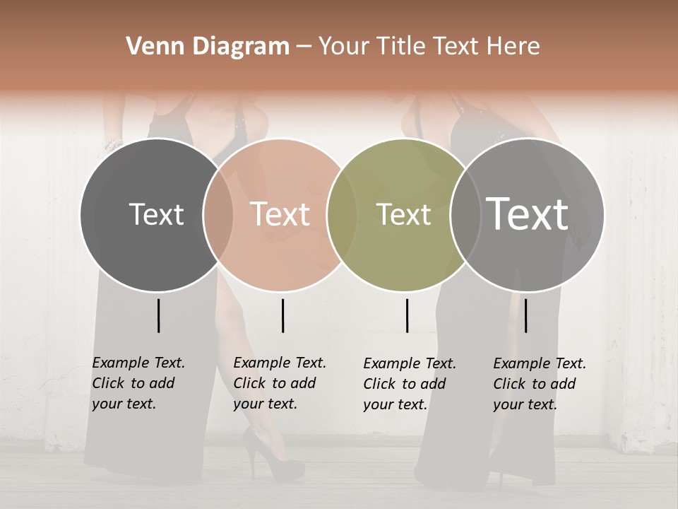 Twins Dress Long PowerPoint Template