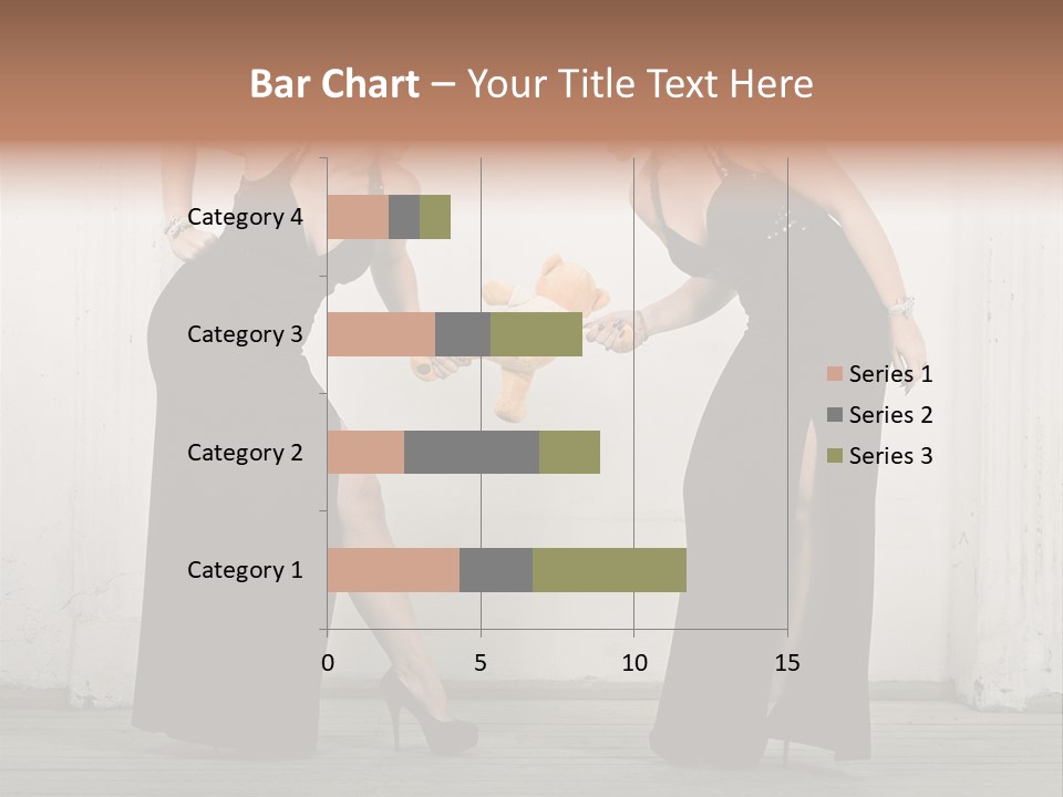 Twins Dress Long PowerPoint Template