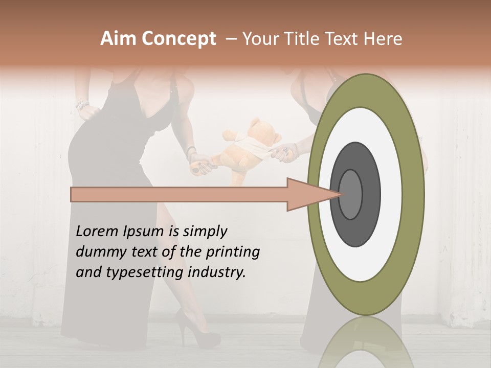 Twins Dress Long PowerPoint Template